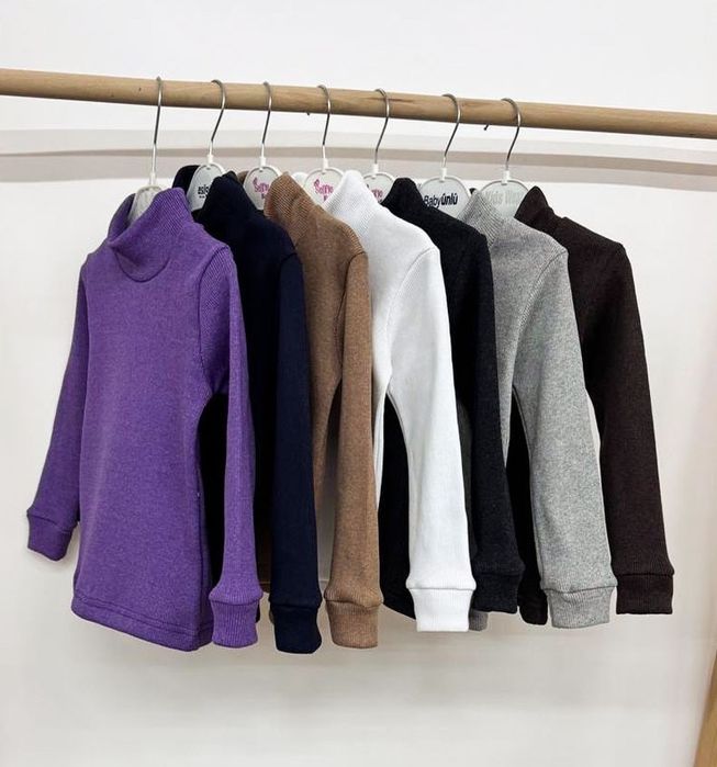 Водолазка дитяча на утеплені / гольф рубчик