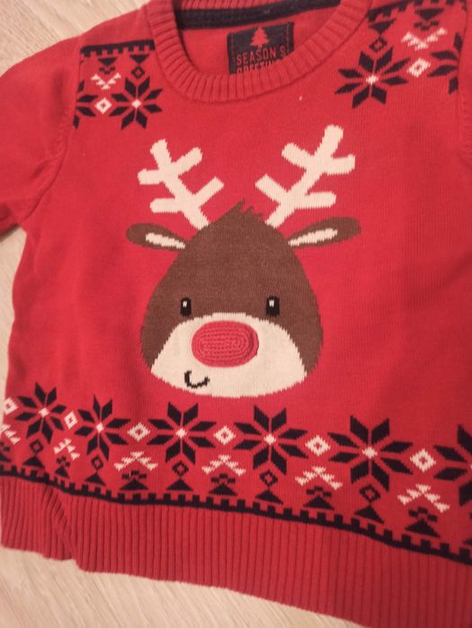 George 24-36 miesięcy sweterek święta renifer