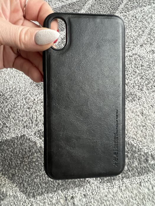 Obudowa do Iphone XS skóra kolor czarny