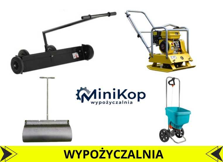 Ręczny niwelator terenu Walec Siewnik Zagęszczarka WYPOŻYCZALNIA