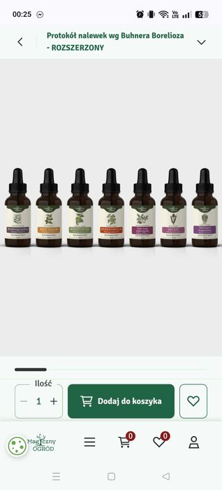 Protokół nalewek wg buhnera