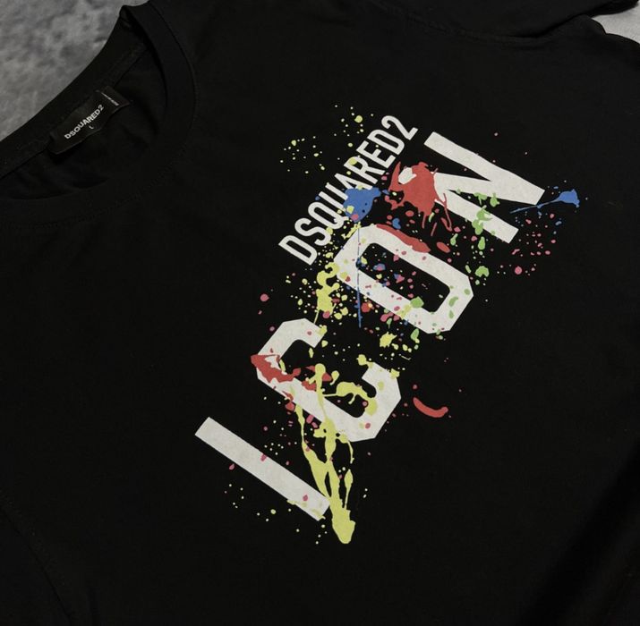 Чорна футболка Icon dsquared