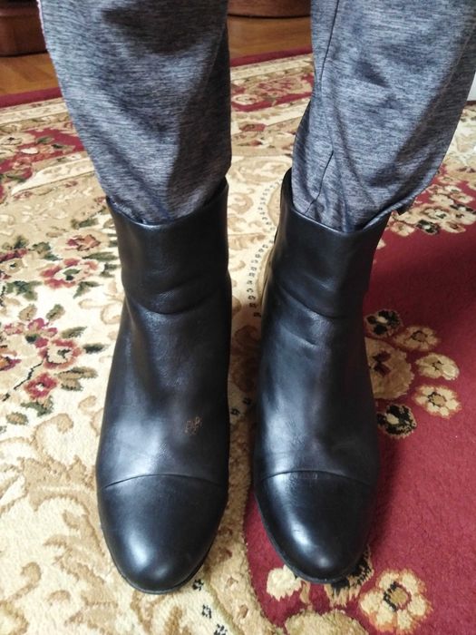 skórzane botki damskie rozmiar 43,5 (wkładka 29cm)