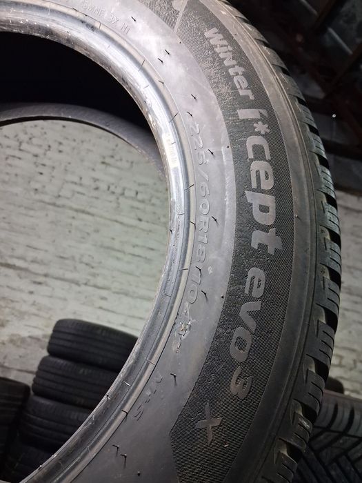 225/60 R18 Hankook Icept evo 3 КОМПЛЕКТ ШИНИ Б/у зима