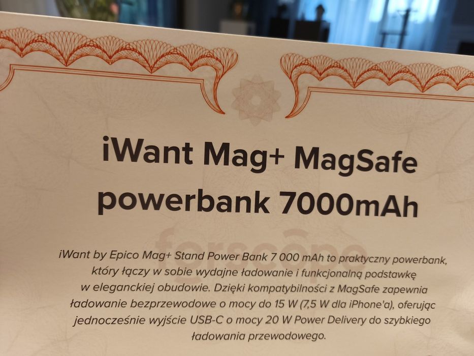 Power bank iWant Mag+ MagSafe 7000mAh