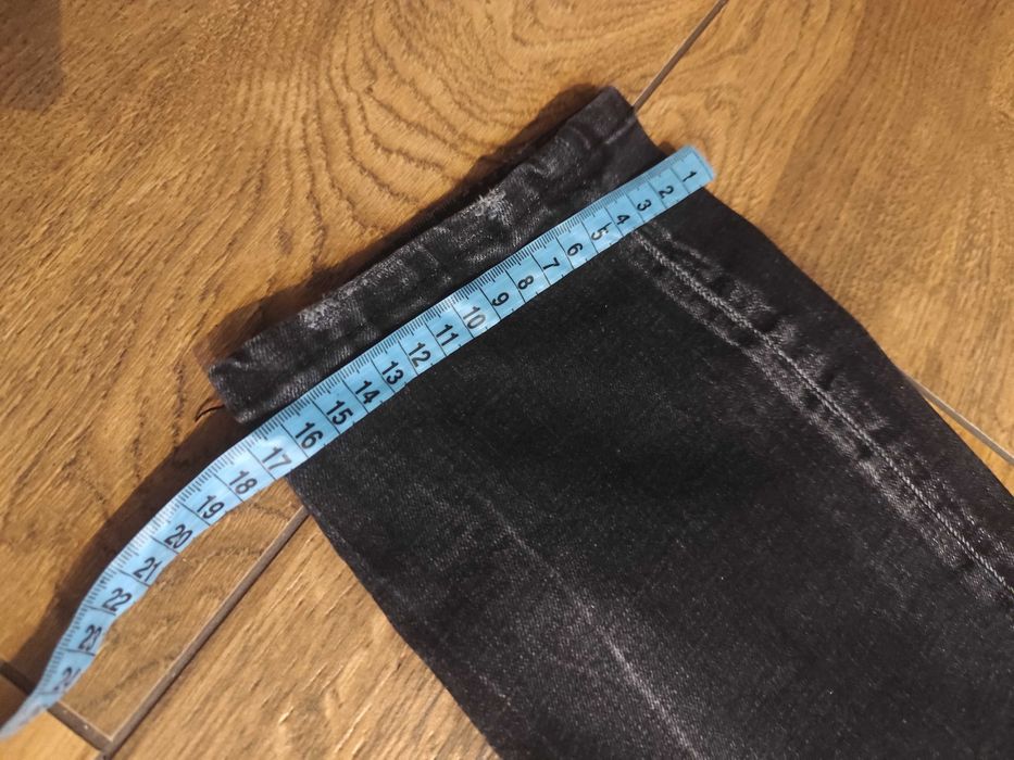 Nowe męskie jeansy dsquared 52 xl czarne 34 przetarcia