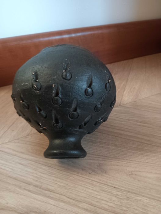 Wazon ceramiczny surowy ciemny SIA