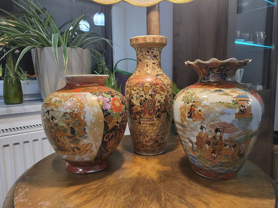 Wazony chińska ręcznie malowana porcelana 6szt