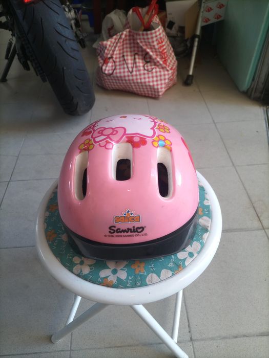 Capacete criança Helô Kitty