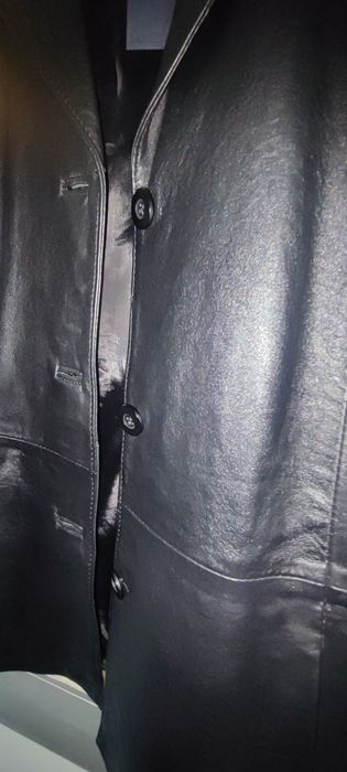 Casaco de pele preto