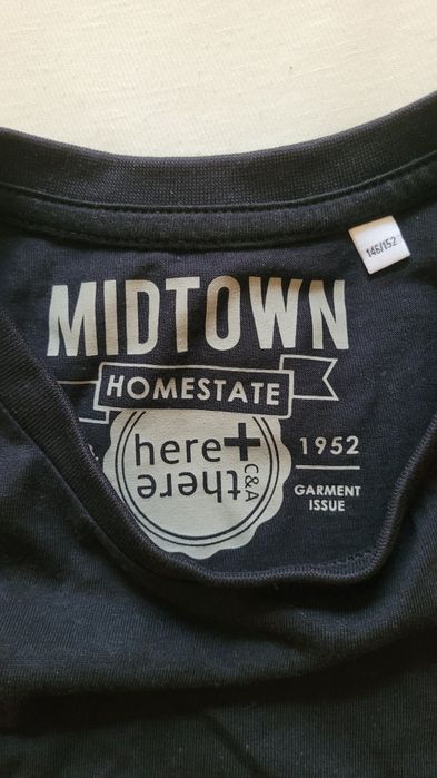 2x Bluzka c&a z długim rękawem czarna 146/152 dla chłopca