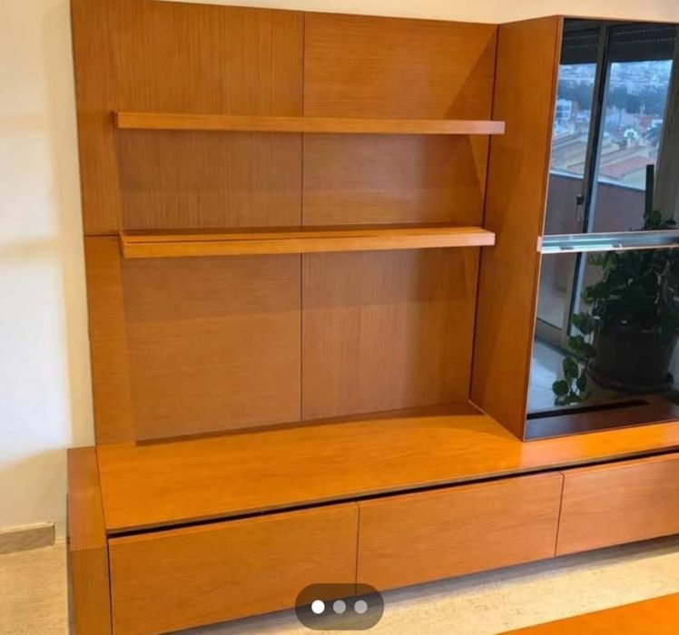 Movel sala moderno em madeira macissa