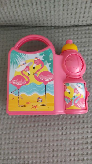 Lancheiras de plástico com garrafa para levar para a escola/passeio