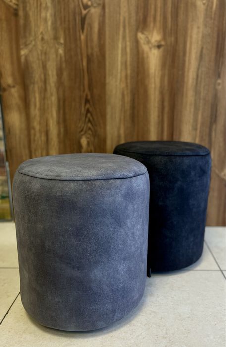 Пуфік пуф  круглий у вітальню під ноги в прихожу велюр тедди недорого