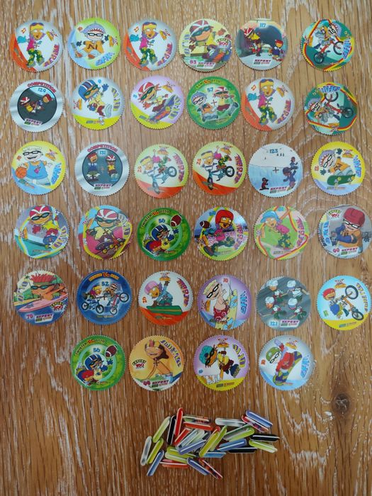 Conjunto de tazos Rollers