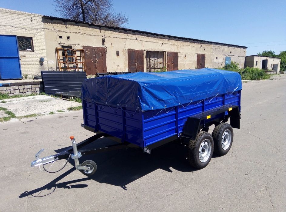 Двухосный Прицеп для Легкового Автомобиля или Буса, Усиленный Кремень+