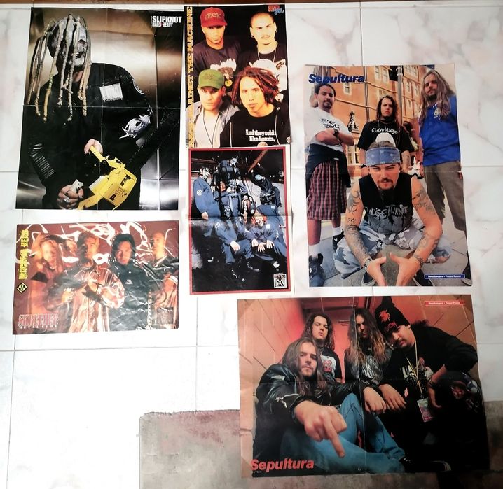 Posters de Metal (RATM, SLIPKNOT, SEPULTURA, etc)