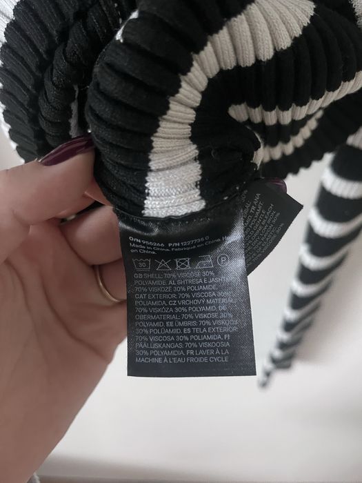 Bluzka na długi rękaw w paski H&M  rozmiar xs 34