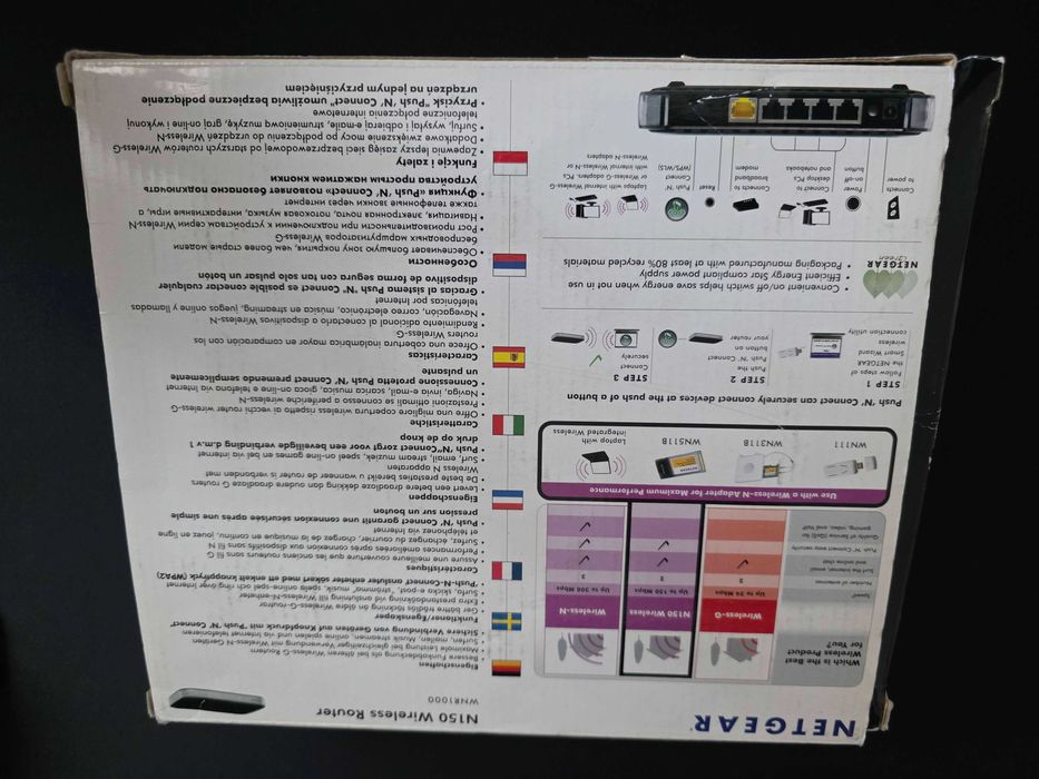 Router Netgear WNR1000 - 802.11b/g/n 150Mb/s 1xWAN 4xLAN