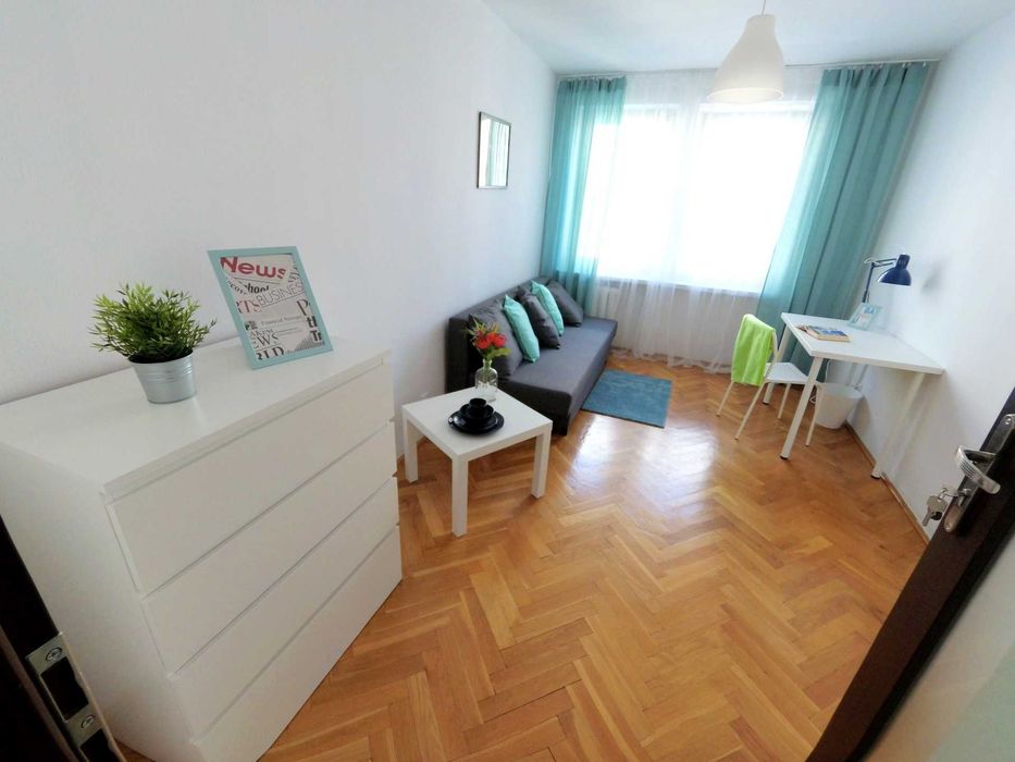 DUŻY Pokój 12m², Hoża, Śródmieście, Centrum, Metro, PW, SGH, UW