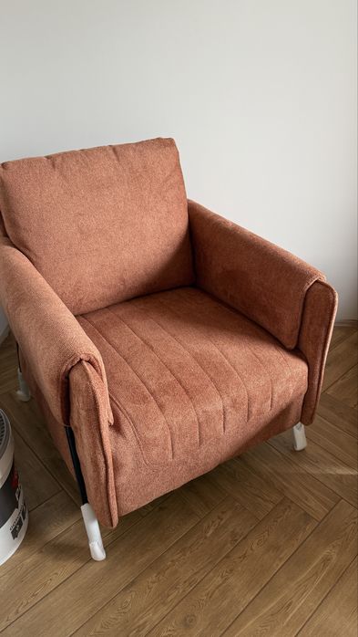 Fotel Renka ceglasty kolor Agata Meble