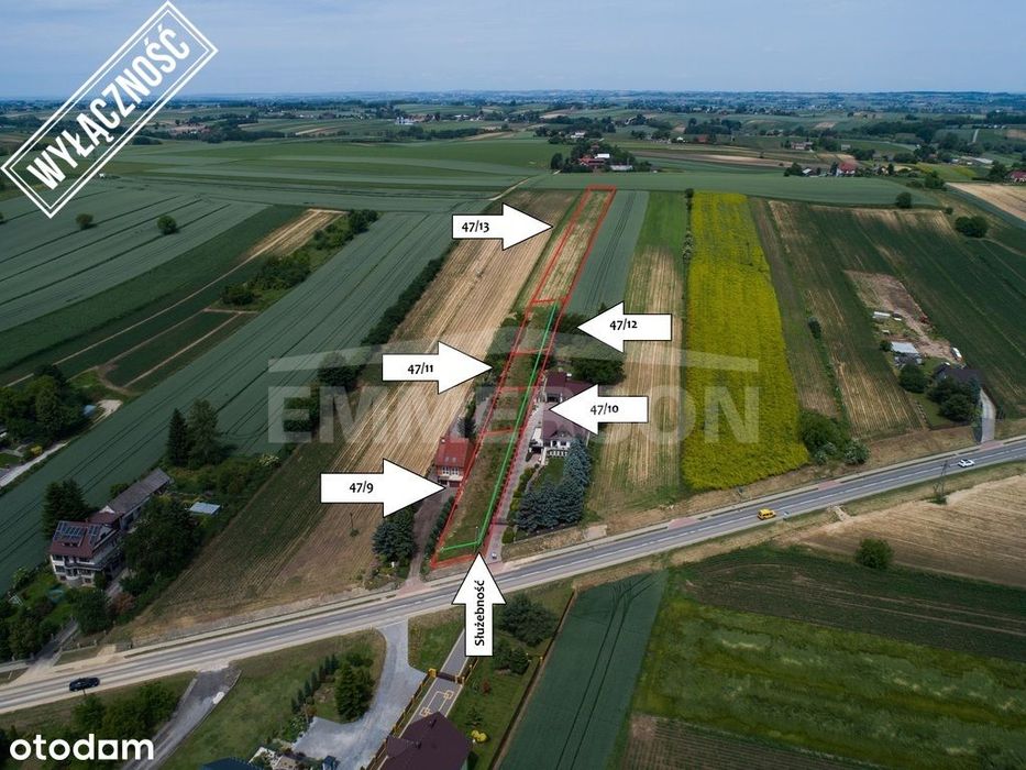Działki budowlane, Nowe Brzesko, Hebdów