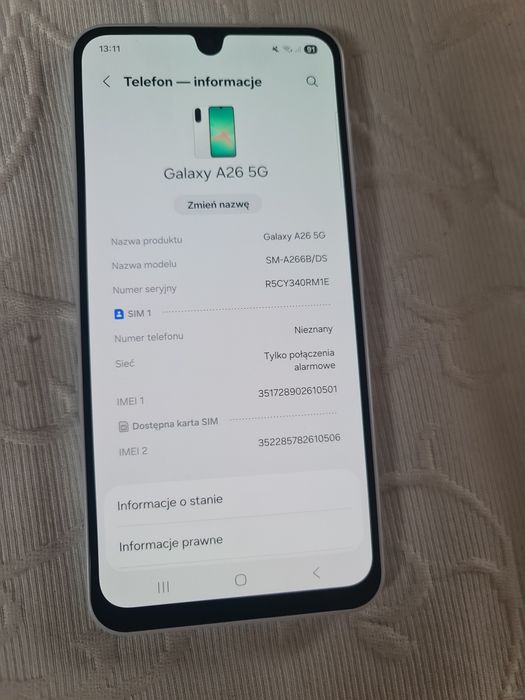 Samsung Galaxy A26 5G 8gb 256 gb nowy