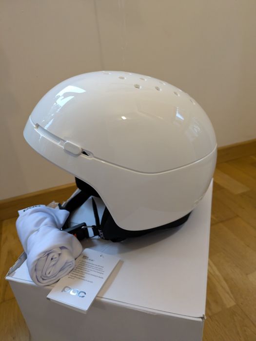 POC Menix 59 62 XL XXL kask narciarski snowboardowy biały white duży