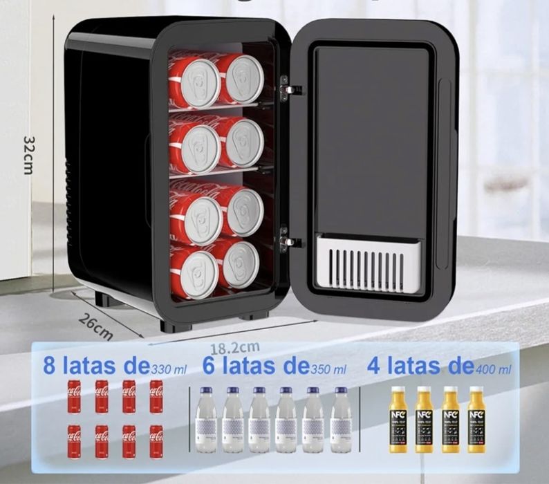 Mini frigorífico portátil compacto 6 litros / 6 latas 220/250 V 2.56kg