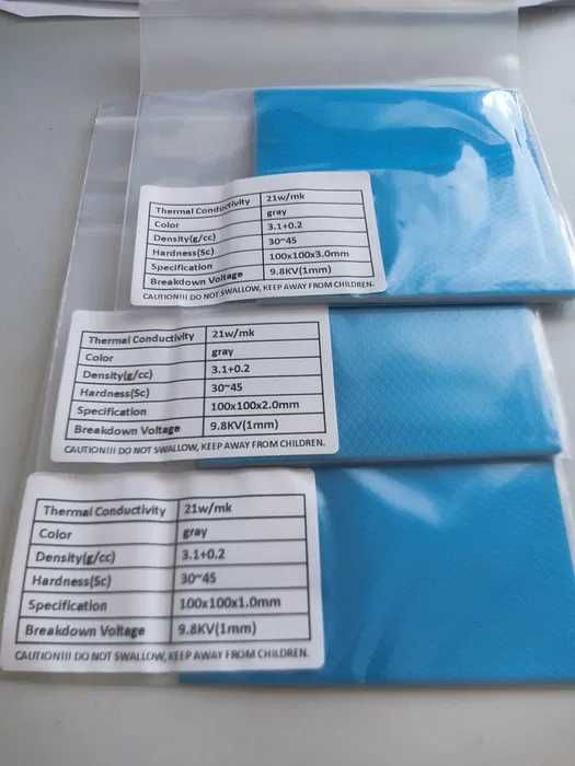 Thermal Pads 21w/mk (TOP) - 100x100x0.5 | 1.0 | 1.5 | 2.0 | 2.5 | 3.064309592039683120