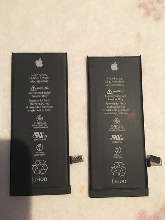 Аккумулятор к Iphone 6s б/у слабо держит заряд