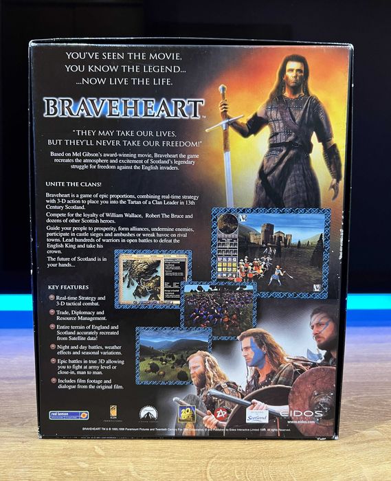 Braveheart gra (PC EN 1999) Big Box premierowe kompletne wydanie