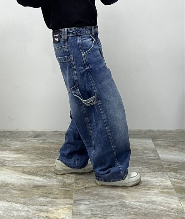 Нові широкі реп джинси BAGGY rap jeans широкие джинсы fubu ecko jaded