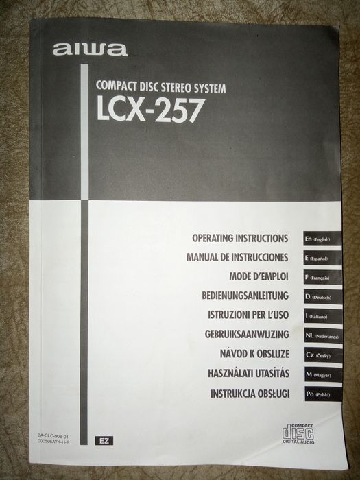 Инструкция муз. центра Aiwa