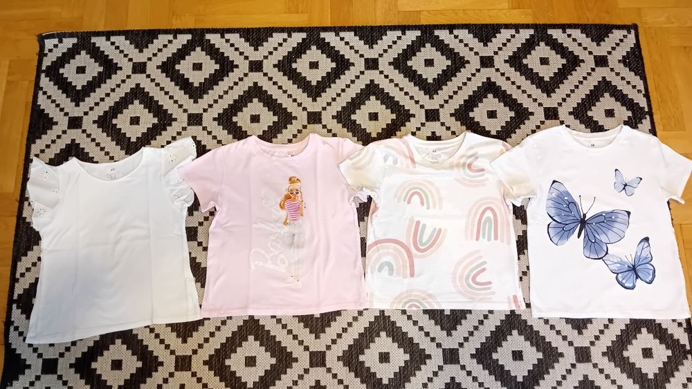Bluzeczki firmy h&m rozmiar 122/128