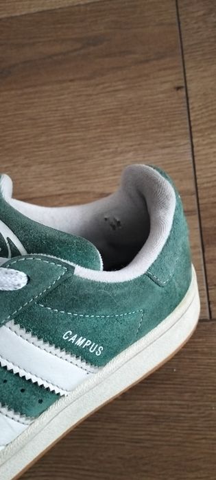 Adidas Campus Zielone r. 40 | Skóra zamszowa | Stan bardzo dobry