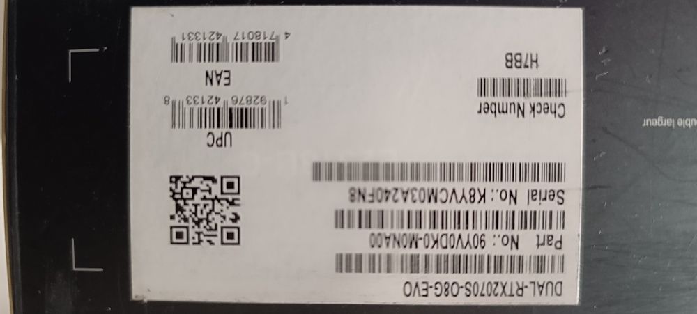 ASUS Dual RTX 2070 Super OC 8GB – ótimo estado, pasta térmica nova