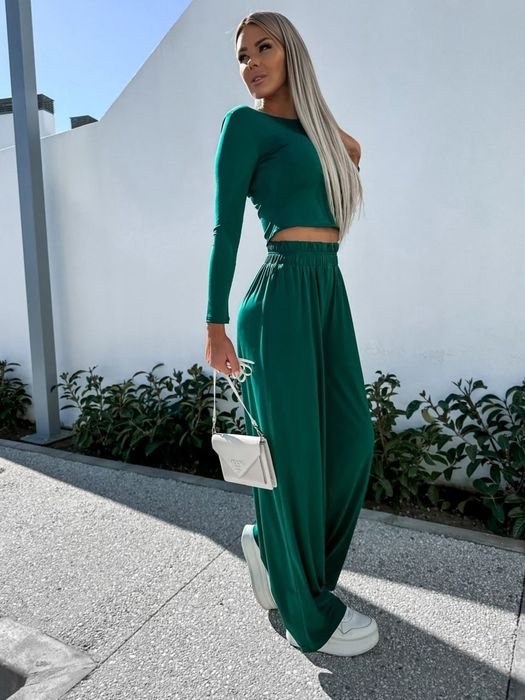 Костюм топ з довгим рукавом та штані