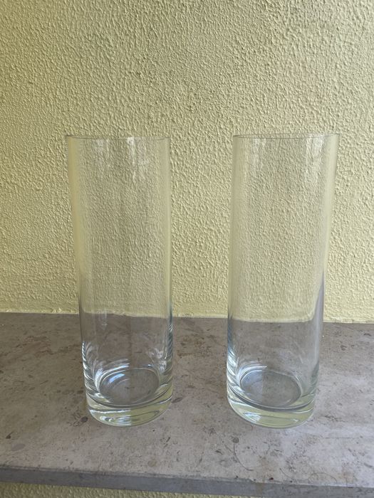 Conjunto de 2 vasos em vidro