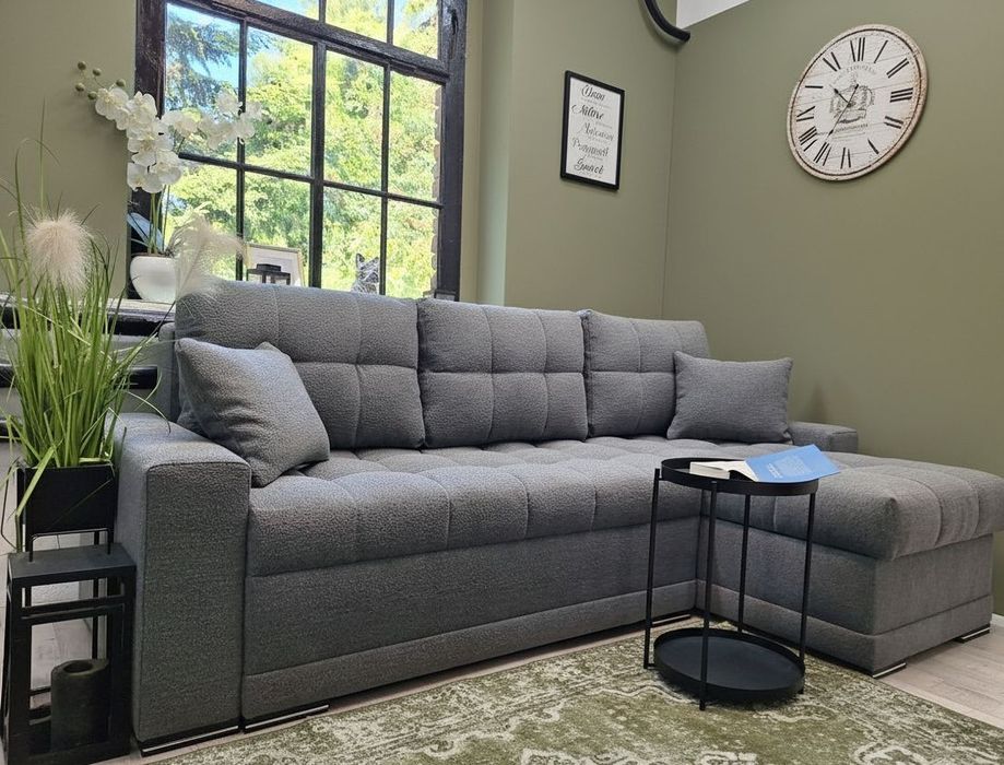 Narożnik Kleopatra sprężyny welur