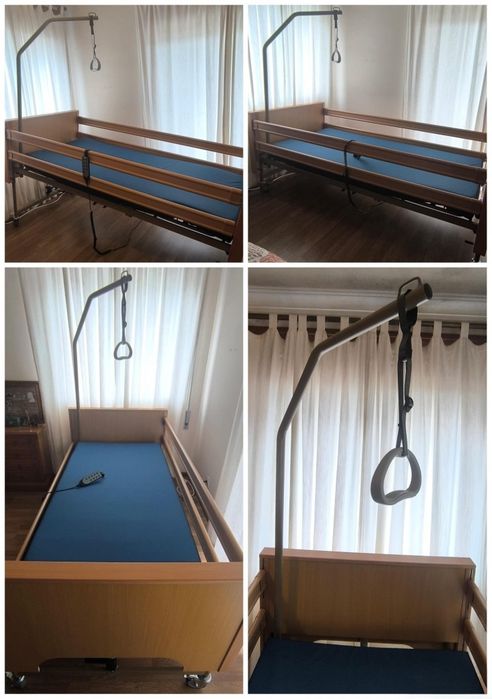 Cama articulada elevatória e eletrónica