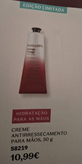 Creme Antirressecamento para Mãos 50g  Cereja  O Boticário