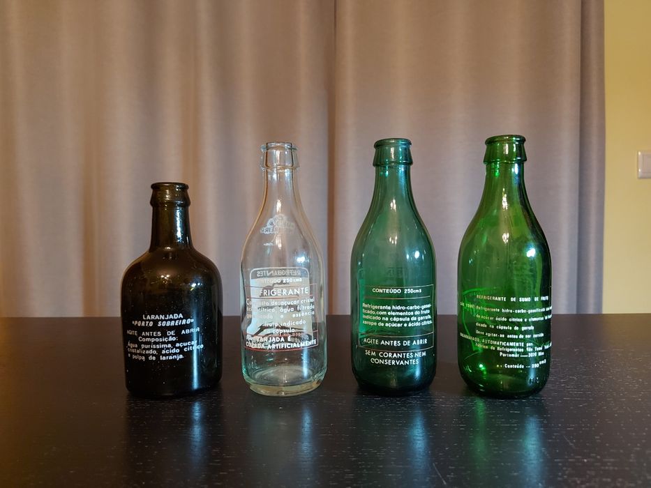 Garrafas antigas - Porto Sobreiro, São Tomé, Carbo Sidral...