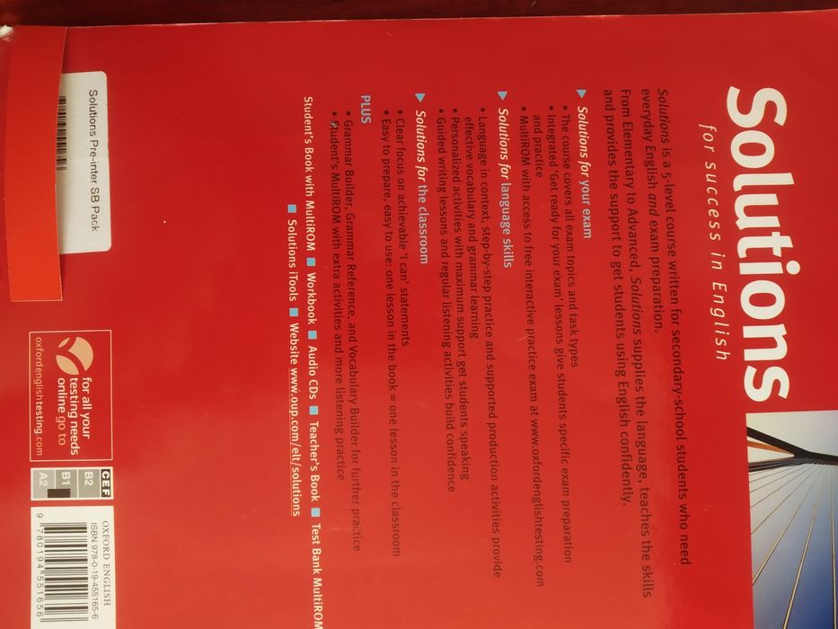 Solutions pre-Intermediate Student 's book