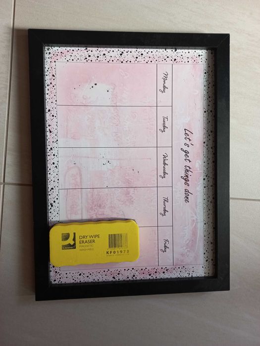 Tablica suchościerna ramka Let's get things done