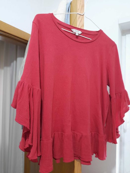 Blusa algodão vermelha