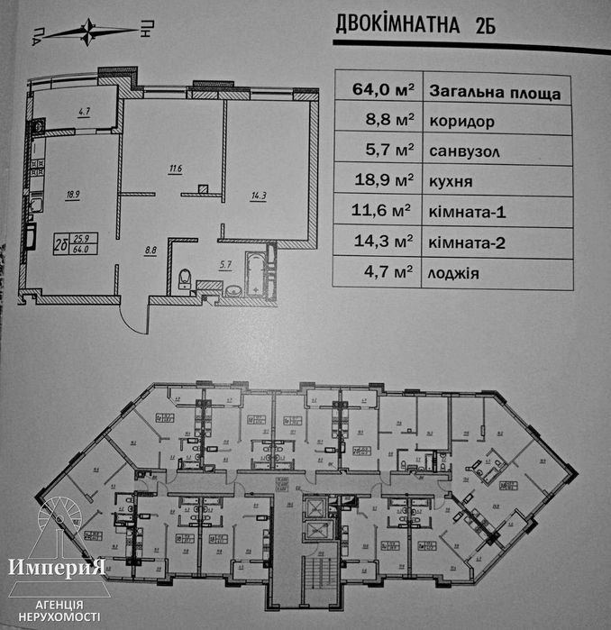 2-х кімнатні квартири без комісії в Новобудові! Центр!