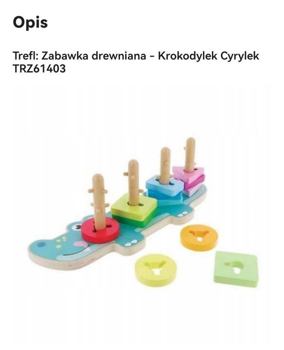 Krokodyl drewniany trefl