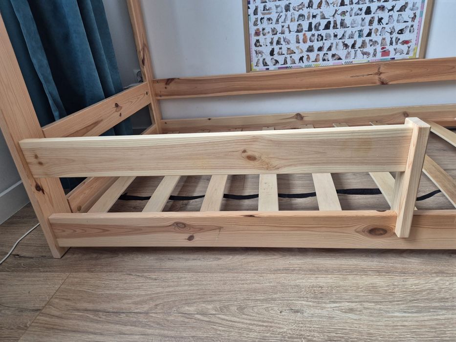 Łóżko dziecięce domek Magnat 160x80 Montessori sosna