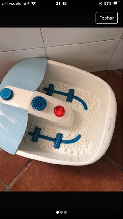 Idromasagem para os pés como novo